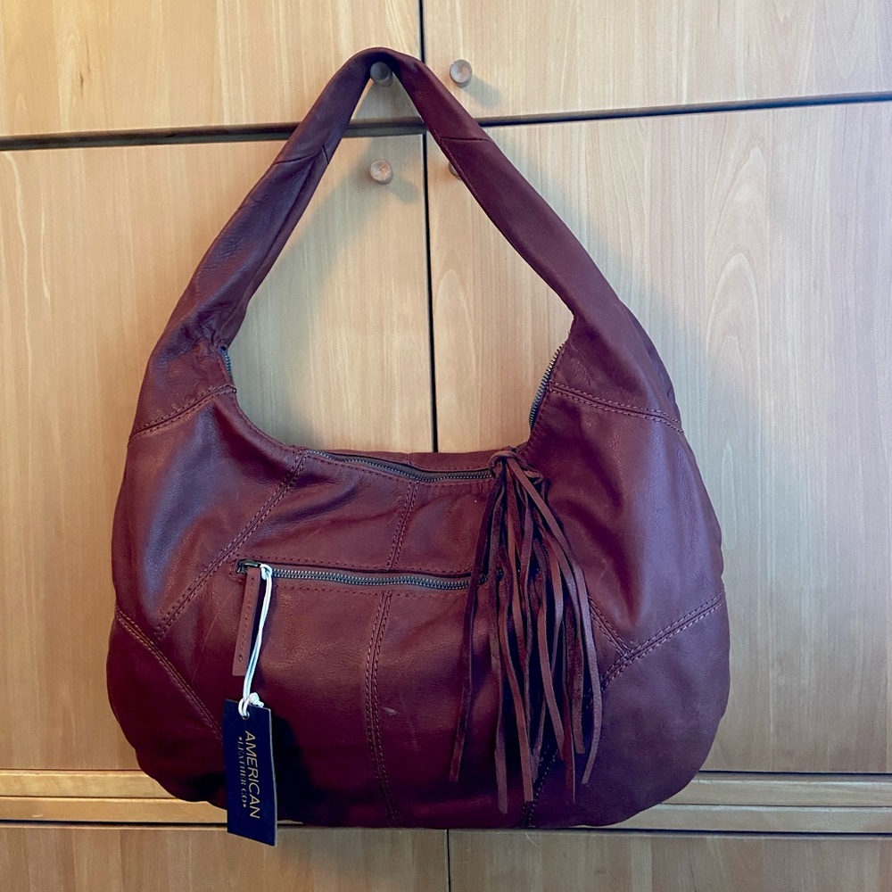 American leather shoulder bag NWT